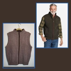 LL Bean NWOT Waterfowl Sweater Vest | Merino Wool | size M